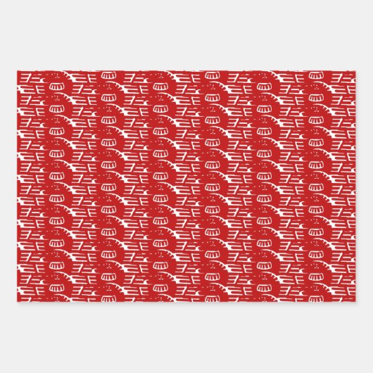 Christmas Native Thunderbird-Geschenk Geschenkpapier Set (Vorderseite 2)