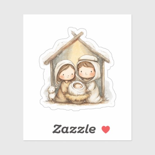 Christmas Nativity Aufkleber (Blatt)