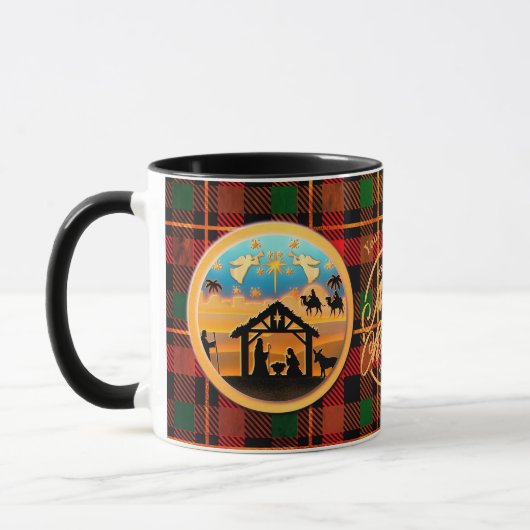 Christmas Nativity Baby Jesus in Manger Scene Tasse (Links)