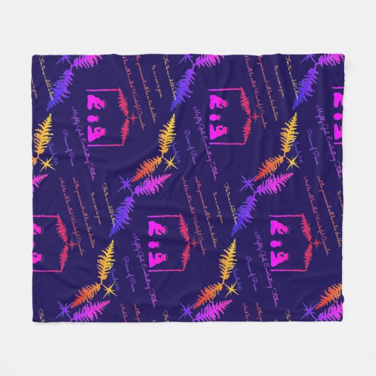 Christmas Nativity Blanket Throw Fleecedecke (Vorderseite (Horizontal))