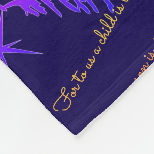 Christmas Nativity Blanket Throw Fleecedecke (Ecke)