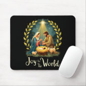 Christmas Nativity Christian Birth Of Jesus Joy To Mousepad (Mit Mouse)