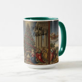 Christmas Nativity Combo Mug Santa Claus Tasse (VorderseiteRechts)
