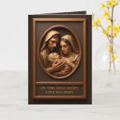Christmas Nativity Folded Greeting Card Karte (Gelbe Blume)