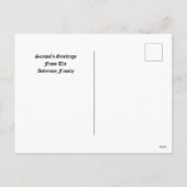 Christmas Nativity Retro Medieval Woodcut Feiertagspostkarte (Rückseite)