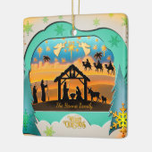 Christmas Nativity Scene 3D | Religious Holiday Keramikornament (Links)