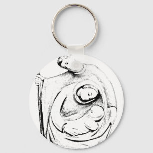 Christmas Nativity Scene. Christmas and Holiday Schlüsselanhänger