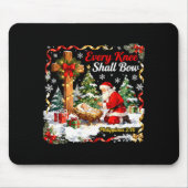Christmas Nativity Scene Every Knee Shall Bow Sant Mousepad (Vorne)