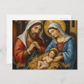 Christmas Nativity scene, Feiertagspostkarte (Vorne/Hinten)