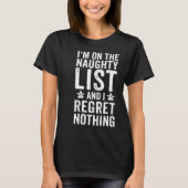 Christmas  Naughty List T-Shirt (Vorderseite)