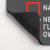 Christmas Naughty Or Nice Checklist - Nevermind I' Mousepad (Ecke)