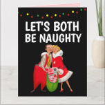 CHRISTMAS NAUGHTY ROMANTIC GREETING CARD DANKESKARTE<br><div class="desc">DIE ROMANTISCHE KARTE IST BEIDE KRISTKARTE</div>