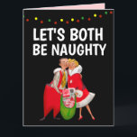 CHRISTMAS NAUGHTY ROMANTIC GREETING GREETING CARD DANKESKARTE<br><div class="desc">DIE ROMANTISCHE KARTE IST BEIDE KRISTKARTE</div>