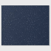 Christmas Navy Bow Velvet Pattern Geschenkpapier (Flach)