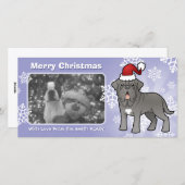 Christmas Neapolitan Mastiff Feiertagskarte (Vorne/Hinten)