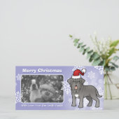 Christmas Neapolitan Mastiff Feiertagskarte (Stehend Vorderseite)