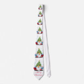 Christmas Neck Tie Gnomes mit Geschenken Krawatte (Vorderseite)