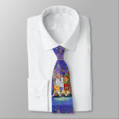 Christmas Neck Tie mit Happy Party Couple Gnome Krawatte (Gebunden)