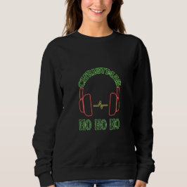Christmas Neon Headphones Sweatshirt
