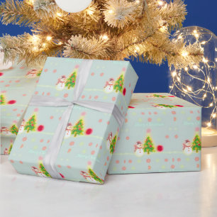 Christmas Neon Trendy Holiday Collection Geschenkpapier