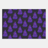 Christmas Neon Violet Geschenkpapier Set (Vorderseite 3)