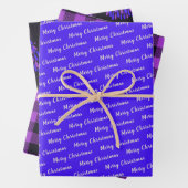 Christmas Neon Violet Geschenkpapier Set (Beispiel)