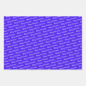 Christmas Neon Violet Geschenkpapier Set (Vorderseite)