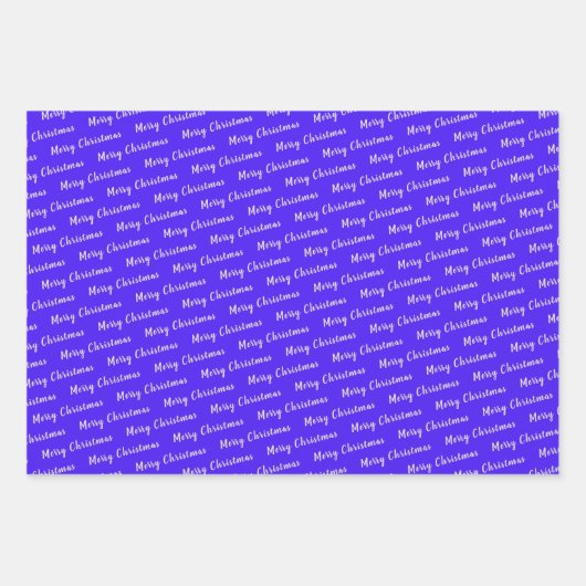 Christmas Neon Violet Geschenkpapier Set (Vorderseite)