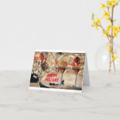 CHRISTMAS/NEUJAHRESKLEINER UND KREDITINNEN KARTE (Gelbe Blume)