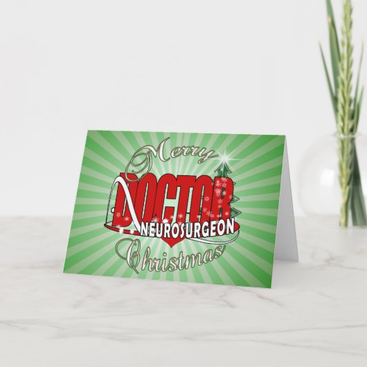 CHRISTMAS NEUROSURGEON FEIERTAGSKARTE (Vorderseite)