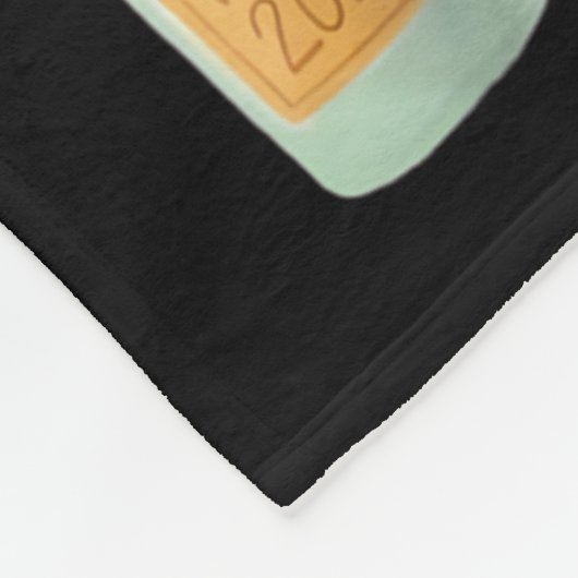 Christmas New Year Champagne Gl Coquette Bot-tle M Fleecedecke (Ecke)