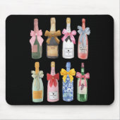 Christmas New Year Champagne Gl Coquette Bot-tle M Mousepad (Vorne)