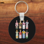 Christmas New Year Champagne Gl Coquette Bot-tle M Schlüsselanhänger (Vorderseite)