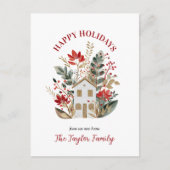 Christmas New Zuhause Feiertagspostkarte (Vorderseite)