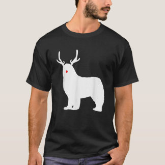 Christmas Newfoundland Reindeer Newfie Dog Gift T-Shirt