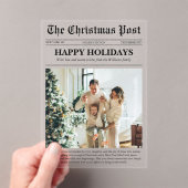 Christmas Newspaper Year in Review Family Photo Acryleinladungen (Insitu (Handheld))