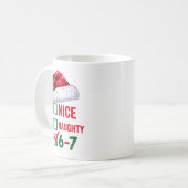 Christmas Nice Naughty 67 Brainrot Funny 6-7 Meme  Kaffeetasse (Vorderseite Links)