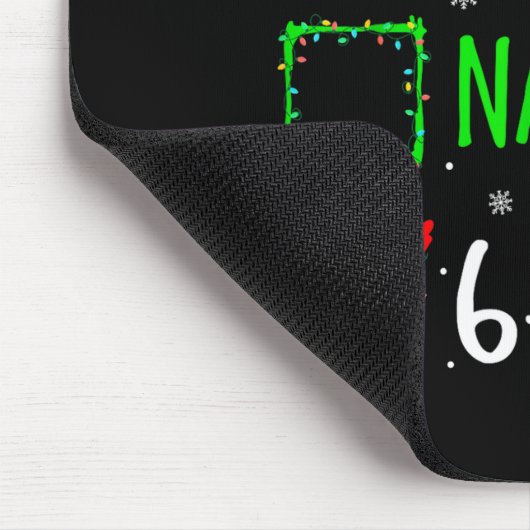 Christmas Nice Naughty 67 Brainrot Funny 6-7 Meme Mousepad (Ecke)