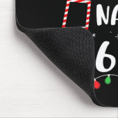 Christmas Nice Naughty 67 Brainrot Funny 6-7 Meme Mousepad (Ecke)