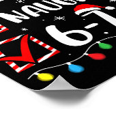 Christmas Nice Naughty 67 Brainrot Funny 6-7 Meme  Poster (Ecke)