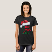Christmas Nice Naughty 67 Brainrot Funny 6-7 Meme  T-Shirt (Vorne ganz)