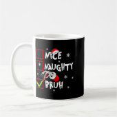 Christmas Nice Naughty Bruh Funny Xmas List Women Kaffeetasse (Links)