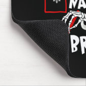 Christmas Nice Naughty Bruh Funny Xmas List Women Mousepad (Ecke)