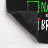 Christmas Nice Naughty Bruh Funny Xmas List Women Mousepad (Ecke)