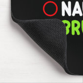 Christmas Nice Naughty Bruh Funny Xmas List Women  Mousepad (Ecke)