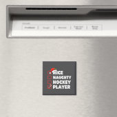 Christmas Nice Naughty Hockey Player List Santa Ch Magnet (In Situ (Geschirrspüler))