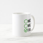 Christmas Nice Naughty I Tried Christmas List Xmas Kaffeetasse (VorderseiteRechts)