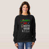 Christmas Nice Naughty Innocent Until Proven Guilt Sweatshirt (Vorne ganz)
