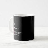 Christmas Nice Naughty Insufficient Evidence Santa Kaffeetasse (Vorderseite Links)