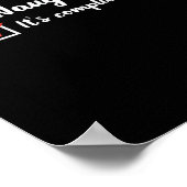 Christmas Nice Naughty Its Complicated  Poster (Ecke)